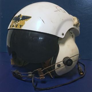 US Navy Vietnam Era Gentex SPH - 3B Dual Visor Pilots Flight Helmet 2
