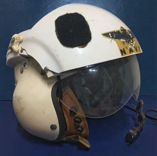 US Navy Vietnam Era Gentex SPH - 3B Dual Visor Pilots Flight Helmet 3