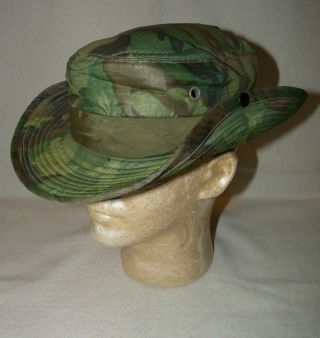 Unidentified Tailor Shop - Made Boonie Hat Made From Us Erdl Camo Poncho Liner