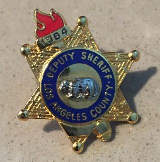 1984 Los Angeles La Olympic Pin Los Angeles County Deputy Sheriff Pin Badge