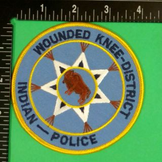 Wounded Knee District South Dakota Indian Police Patch