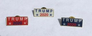 Trump 2020 Made In Usa President Donald J Trump Patriotic Lapel Pin Set Of 3