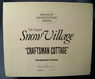 Dept 56 - Craftsman Cottage - Snow Village Series - 54372