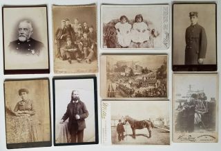 Dealer’s Special 55 Cabinet Card Photos Military Music Famous Occupational