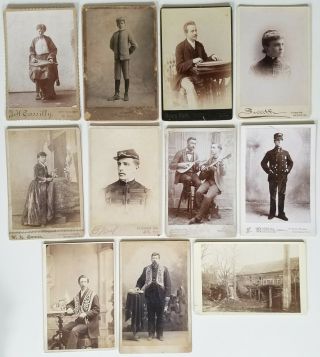 DEALER’S SPECIAL 55 CABINET CARD PHOTOS MILITARY MUSIC FAMOUS OCCUPATIONAL 2