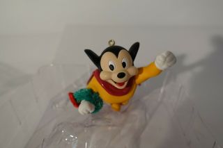 1998 Carlton Cards Mighty Mouse Christmas Crusader Christmas Ornament