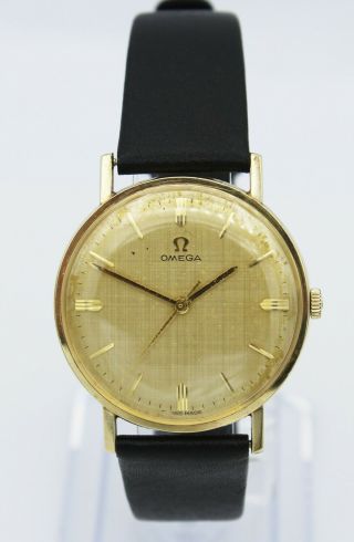 Vintage 1967 Omega Watch 14k Gold Filled Men 