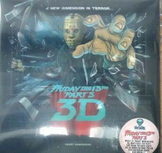 Friday The 13th Part 3 3 - D Glasses " Red Disc / Blue Disc Waxwork Records Oop