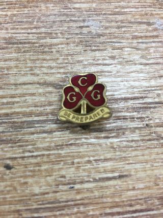Girl Scouts Cgg Canadian Girl Guides Be Prepared Enameled Pin