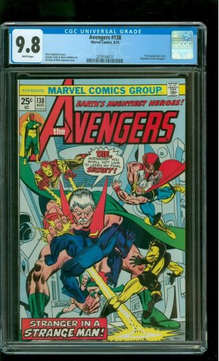 Avengers 138 Cgc 9.  8 Nm/mint Moondragon Thor Iron Man Gil Kane Cover Marvel