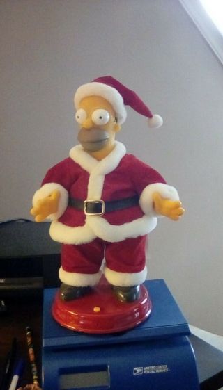 Animated Homer Simpson Dancing And Singing Santa 2005