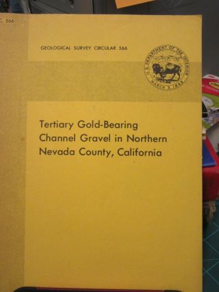 Tertiary Gold Bearing Channel Gravel In Northern Nevada County,  California