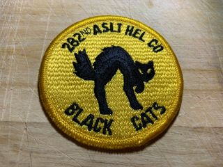 Cold War/vietnam? Us Army Patch - 282nd Assault Helicopter Co Black Cats -