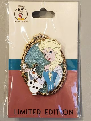 Dec Disney Employee Center Princess Pals Frozen Elsa & Olaf Le 200 Cast Pin