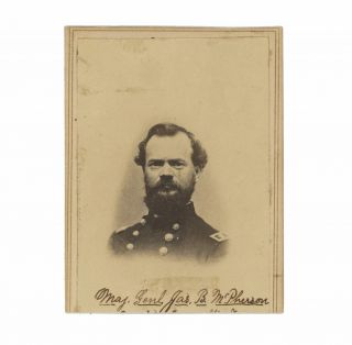 Civil War Cdv Of Union General James B.  Mcpherson - Killed At Atlanta