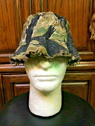 Vietnam Era Special Forces Tiger Stripe Camo Boonie Hat
