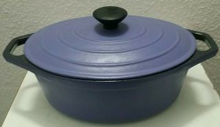 Great Large Oval Oven French Enameled Cast Iron Cookware Like Le Creuset Quality
