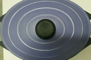 GREAT LARGE OVAL OVEN FRENCH ENAMELED CAST IRON COOKWARE LIKE LE CREUSET QUALITY 2