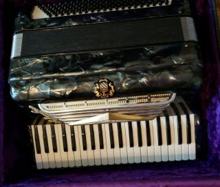 Lo Duca Bros Vintage 120 Bass Accordion with Case Made in Italy 3