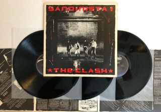 The Clash - Sandinista - 1980 Us 1st Press W/ Poster (nm -) Ultrasonic