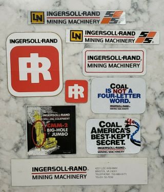 Vintage Lee Norse Ingersoll Rand Coal 4 Letter Word Mining Hard Hat Sticker