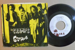 Punk 7 " 45 - The Cramps - Goo Goo Muck /she Said W/ Pic Sleeve 1981 Irs Hear
