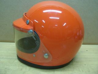 Vintage Bell Star 120 Full Face Motorcycle Race Car Helmet Bell 520 Visor 6 - 7/8