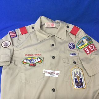 Boy Scout Uniform Shirt W/ Patches Oa Lodge 480,  Lds,  Southwest Florida Council