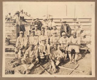 Spectacular 1923 Orleans Crescent Texas Negro League Baseball Team Photo Old 2