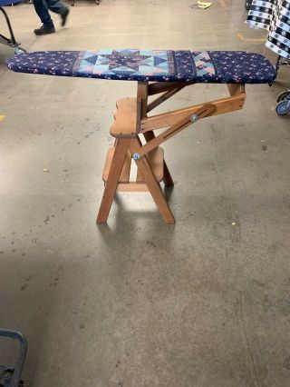 Wood 3 In 1 Ironing Board,  Chair & Step Stool - Grandpa 