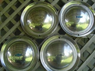 Four Vintage 1953 53 Chevrolet Chevy Impala Bel Air Nomad Wheel Covers Hubcaps