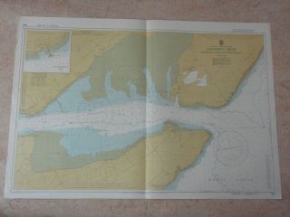 Vintage Cromarty Firth North East Coast Marine Sea Chart Nautical Map Design