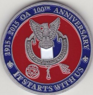 Boy Scout 2015 100th Anniversary Order Of The Arrow Token Coin