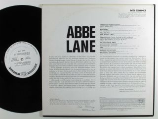 ABBE LANE With Xavier Cugat & His Orchestra MERCURY LP mono wlp 2
