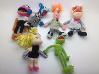 Muppets Finger Puppets (set Of 6) Mspig,  Kermit Gonzo,  Beaker,  Fozzie Swedish Chef