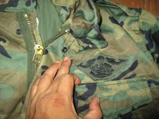 Rok South Korea Udt/seal Camo Jacket Patches,  Very Good