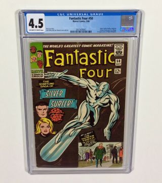 Fantastic Four 50 Cgc 4.  5 Key (silver Surfer Battles Galactus) May 1968 Marvel
