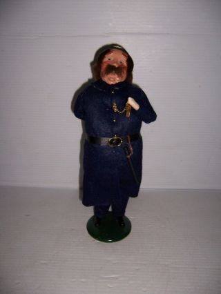 1994 Byers Choice The Carolers Constable Hiding Christmas Gift Police Cop Figure