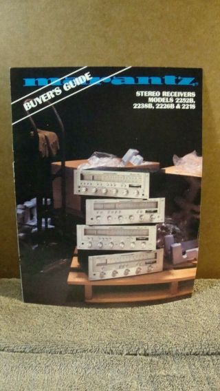 1978 Marantz 7 Page Booklet With Specs Buyers Guide 2252b 2238b 2226b Receivers