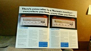 1978 Marantz 7 Page Booklet with Specs Buyers Guide 2252B 2238B 2226B Receivers 2