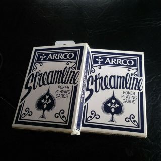 2==arrco Streamline Poker Playing Cards Decks.