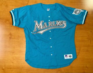 Vintage 1993 Gary Sheffield Florida Marlins Russell Authentic Jersey 48 cabrera 2