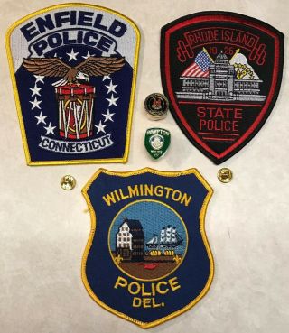 Nj Narcotics Top Gun Hampton Nh Pin Rhode Island Enfield Wilmington Police Patch