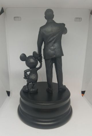 Disney Parks Walt Disney & Mickey Mouse Partners Bronze Figure Statue 2