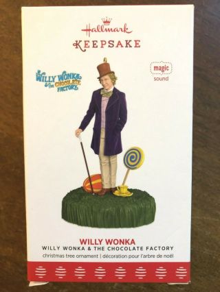 Hallmark 2017 Willy Wonka And The Chocolate Factory Sound Ornament