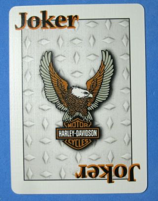 Harley Davidson Card Single Swap Playing Card Joker - 1 Card