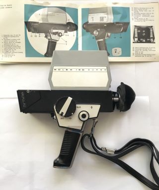 Camera Bolex Paillard 150 Vintage Instructions and Cover 1960s 3