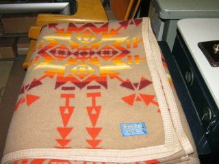 Vintage Beaver State Indian Trade Blanket Pendleton - Ca 1930 