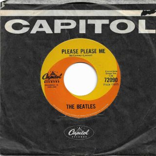 The Beatles - Please Please Me/ask Me Why Canadian Capitol 72090 1964 Vg,