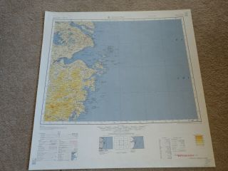28x25 Map Compilied 1955 Shang - Hai,  China Shanghai Hangchow Bay East China Sea